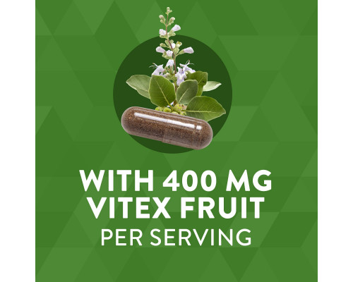 Nature's Way, Vitex Fruit, 400 mg, 100 Vegetarian Capsules Nature's Way, Vitex Fruit, 400 mg, 100 Vegetarian Capsules