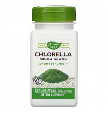 Nature's Way, Chlorella, Micro-Algae, 410 mg, 100 Vegetarian Capsules