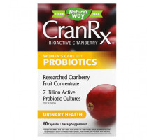 Пребиотики и пробиотики Nature's Way, CranRx, уход для женщин с пробиотиками, 60 капсул