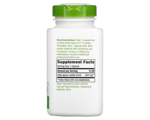 Nature's Way, Vitex Fruit, 400 mg, 320 Vetegarian Capsules Nature's Way, Vitex Fruit, 400 mg, 320 Vetegarian Capsules