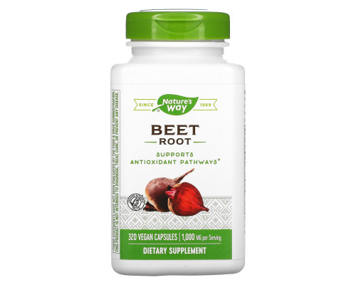 Nature's Way, Beet Root, 500 mg, 320 Vetegarian Capsules Nature's Way, Beet Root, 500 mg, 320 Vetegarian Capsules