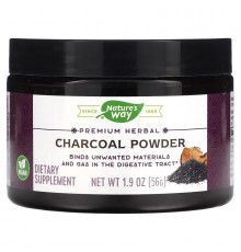 Nature's Way, Premium Herbal, Charcoal Powder, 1.9 oz (56 g)