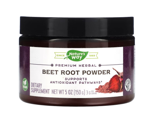 Nature's Way, Premium Herbal, Beet Root Powder, 5 oz (150 g) Nature's Way, Premium Herbal, Beet Root Powder, 5 oz (150 g)