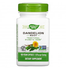 Nature's Way, Dandelion Root, 525 mg, 100 Vegetarian Capsules