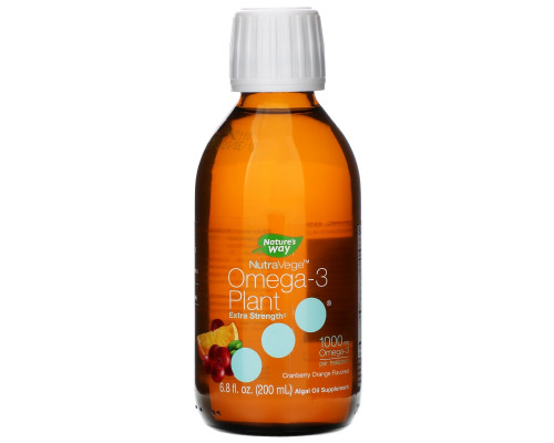 Ascenta, NutraVege, Omega-3 Plant, Extra Strength, Cranberry Orange Flavored, 1000 mg, 6.8 fl oz (200 ml) Ascenta, NutraVege, Omega-3 Plant, Extra Strength, Cranberry Orange Flavored, 1000 mg, 6.8 fl oz (200 ml)