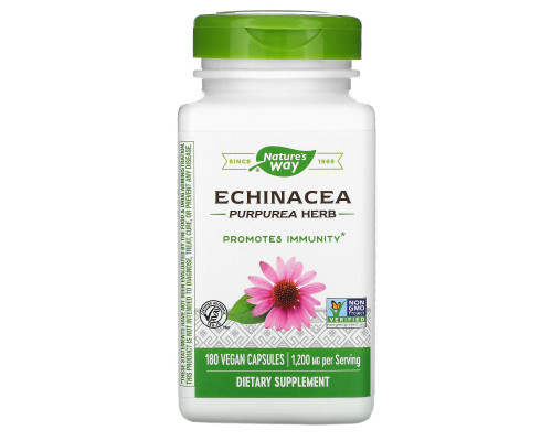 Nature's Way, Echinacea Purpurea Herb, 400 mg, 180 Vegetarian Capsules Nature's Way, Echinacea Purpurea Herb, 400 mg, 180 Vegetarian Capsules