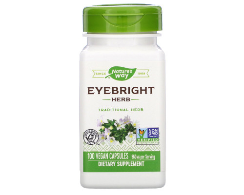 Nature's Way, Eyebright Herb, 430 mg, 100 Veg. Capsules Nature's Way, Eyebright Herb, 430 mg, 100 Veg. Capsules