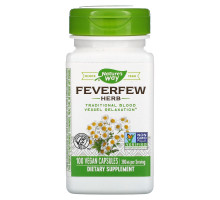 Nature's Way, Feverfew Herb, 380 mg, 100 Vegan Capsules
