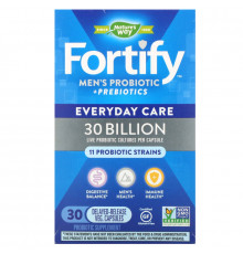 Nature's Way, Fortify Men's 30 Billion Probiotic, 30 Vegetarian Capsules
