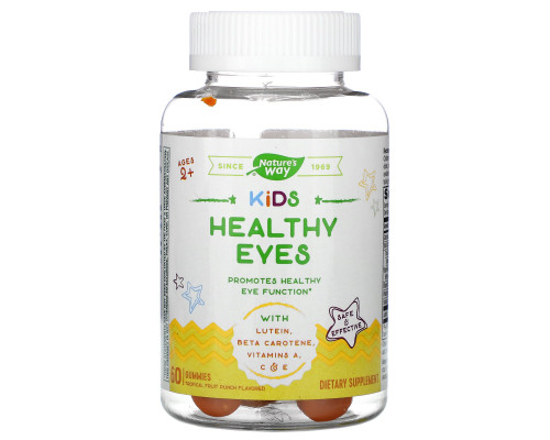 Nature's Way, Kid's, Healthy Eyes, Ages 2+, Fruit Punch , 60 Gummies Nature's Way, Kid's, Healthy Eyes, Ages 2+, Fruit Punch , 60 Gummies