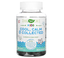 Nature's Way, Kids, Cool, Calm & Collected, Ages 8 +, Grape , 40 Gummies