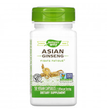 Nature's Way, Asian Ginseng, 1,120 mg, 50 Vegan Capsules