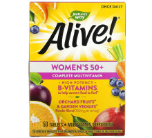 Nature's Way, Alive! Women's 50+ Complete Multivitamin, 50 Tablets