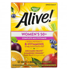 Nature's Way, Alive! Women's 50+ Complete Multivitamin, 50 Tablets