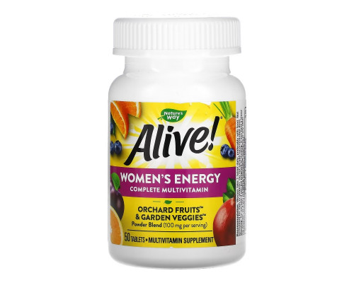 Nature's Way, Alive! Women's Energy Complete Multivitamin, 50 Tablets Nature's Way, Alive! Women's Energy Complete Multivitamin, 50 Tablets