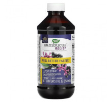 От гриппа и простуды Nature's Way, Sambucus Relief, сироп от кашля, 240 мл (8 жидк. Унций)