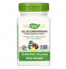 Nature's Way, Glucomannan from Konjac Root, 665 mg, 100 Vegetarian Capsules