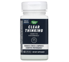 Nature's Way, Brain Health, Clear Thinking, 40 Capsules