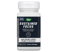 Nature's Way, Brain Health, Sustained Focus, 60 Capsules