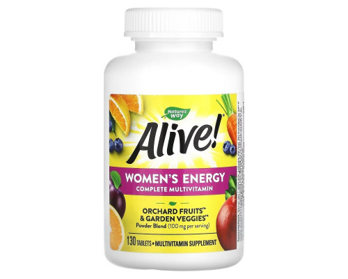 Nature's Way, Alive! Women's Energy Complete Multivitamin, 130 Tablets Nature's Way, Alive! Women's Energy Complete Multivitamin, 130 Tablets