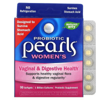 Nature's Way, Probiotic Pearls Women's, Vaginal & Digestive Health , 90 Softgels