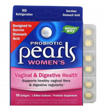 Nature's Way, Probiotic Pearls Women's, Vaginal & Digestive Health , 90 Softgels
