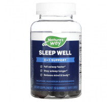 Для здорового сна Nature's Way, Sleep Well, ягодный, 90 жевательных таблеток