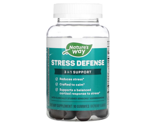 Nature's Way, Stress Defense, Raspberry, 90 Gummies Nature's Way, Stress Defense, Raspberry, 90 Gummies