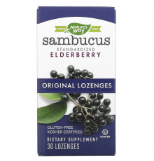 Nature's Way, Original Sambucus, Elderberry, Standardized , 30 Lozenges