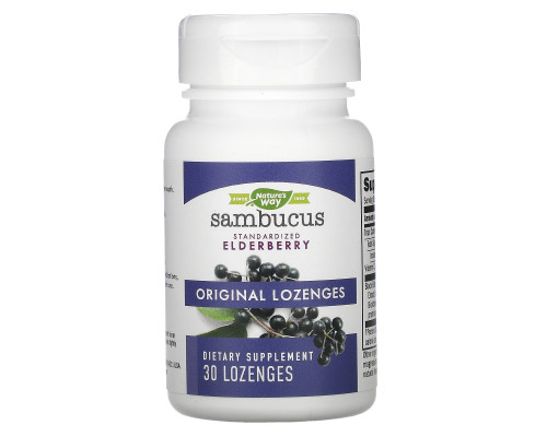 Nature's Way, Original Sambucus, Elderberry, Standardized , 30 Lozenges Nature's Way, Original Sambucus, Elderberry, Standardized , 30 Lozenges