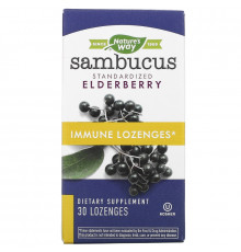 Nature's Way, Sambucus Immune, Elderberry, Standardized , 30 Lozenges