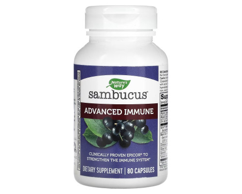 Nature's Way, Sambucus Advanced Immune, 80 Capsules Nature's Way, Sambucus Advanced Immune, 80 Capsules