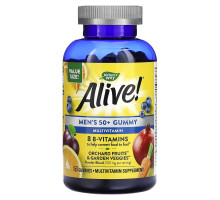 Nature's Way, Alive! Men's 50+ Gummy Multivitamin, Fruit Flavors, 150 Gummies