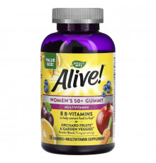 Nature's Way, Alive! Women's 50+ Gummy Multivitamin, Mixed Berry, 150 Gummies