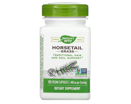 Nature's Way, Horsetail Grass, 440 mg, 100 Vegetarian Capsules Nature's Way, Horsetail Grass, 440 mg, 100 Vegetarian Capsules