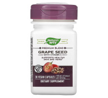 Nature's Way, Premium Blend, Grape Seed with Vitamin C, 100 mg, 30 Vegan Capsules