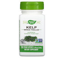 Nature's Way, Kelp, Whole Thallus, 600 mg, 100 Vegan Capsules