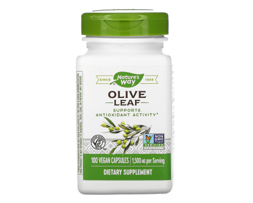 Nature's Way, Olive Leaf, 500 mg , 100 Vegetarian Capsules Nature's Way, Olive Leaf, 500 mg , 100 Vegetarian Capsules
