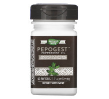Nature's Way, Pepogest, Масло мяты, 60 гелевых капсул