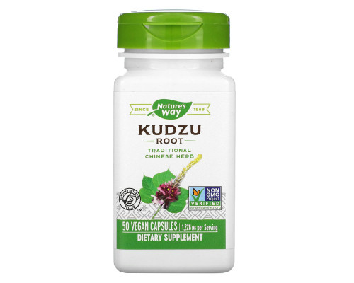Nature's Way, Kudzu, Root, 613 mg, 50 Vegetarian Capsules Nature's Way, Kudzu, Root, 613 mg, 50 Vegetarian Capsules