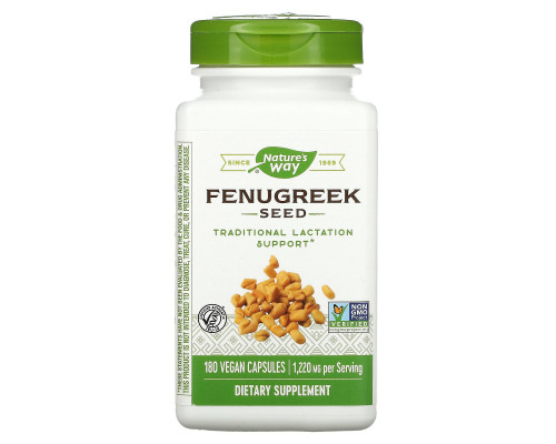 Nature's Way, Fenugreek Seed, 610 mg, 180 Vegetarian Capsules