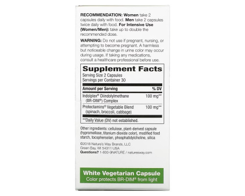 Nature's Way, DIM-Plus, Estrogen Metabolism, 60 Vegetarian Capsules Nature's Way, DIM-Plus, Estrogen Metabolism, 60 Vegetarian Capsules