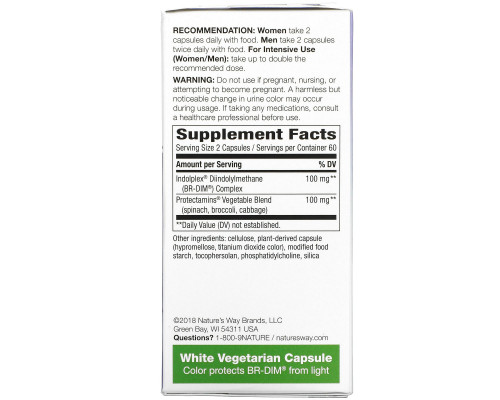 Nature's Way, DIM-plus, с формулой, улучшающей метаболизм эстрогенов, 120 капсул Nature's Way, DIM-plus, с формулой, улучшающей метаболизм эстрогенов, 120 капсул