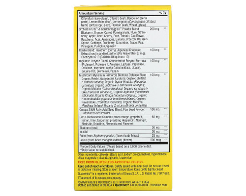 Nature's Way, Alive! Max3 Daily Multi-Vitamin, No Added Iron, 60 Tablets Nature's Way, Alive! Max3 Daily Multi-Vitamin, No Added Iron, 60 Tablets