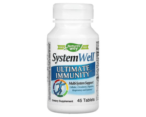 Nature's Way, System Well, Ultimate Immunity, 45 Tablets Nature's Way, System Well, Ultimate Immunity, 45 Tablets
