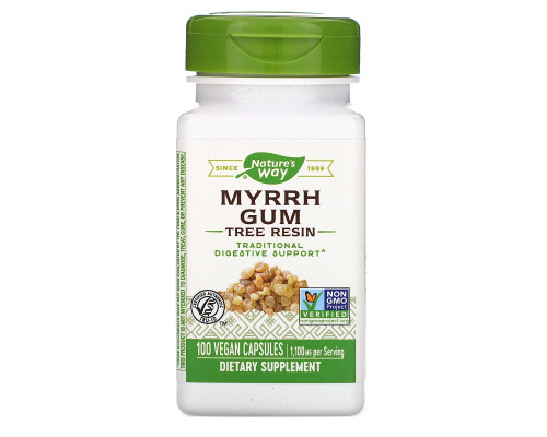 Nature's Way, Мирровая смола, 550 мг, 100 капсул Nature's Way, Мирровая смола, 550 мг, 100 капсул
