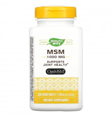 Nature's Way, MSM, Pure OptiMSM, 1000 мг, 200 таблеток