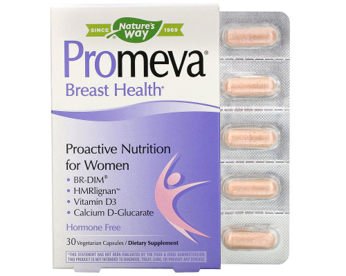 Nature's Way, Promeva, Breast Health, 30 Vegetarian Capsules Nature's Way, Promeva, Breast Health, 30 Vegetarian Capsules