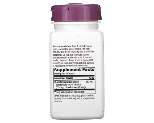 Nature's Way, Rhodiola, Standardized, 60 Veg. Capsules Nature's Way, Rhodiola, Standardized, 60 Veg. Capsules