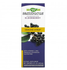 Nature's Way, Sambucus Immune, сироп из бузины, 8 жидких унций (240 мл)